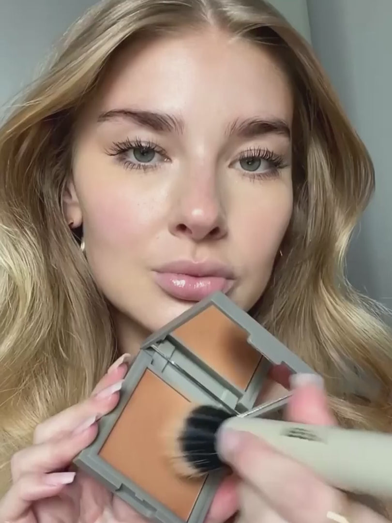 REFY Duo Brush Cream Bronzer & Cream Blush Application Video