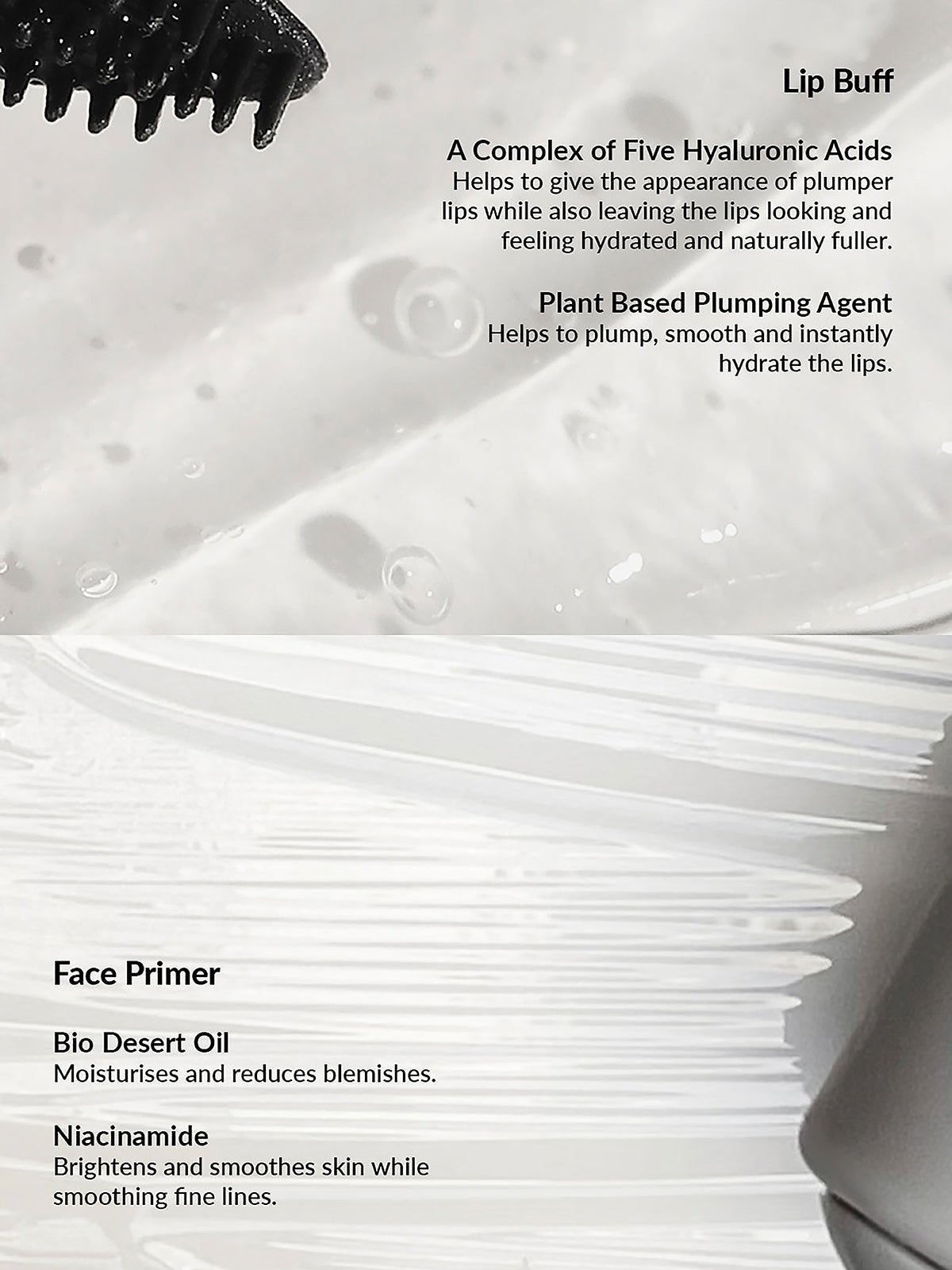 REFY Buff + Primer Collection Ingredients