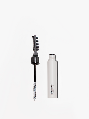 FRONT IMAGE OF REFY BROW SCULPT. DOUBLE ENDED BRUSH APPLICATOR