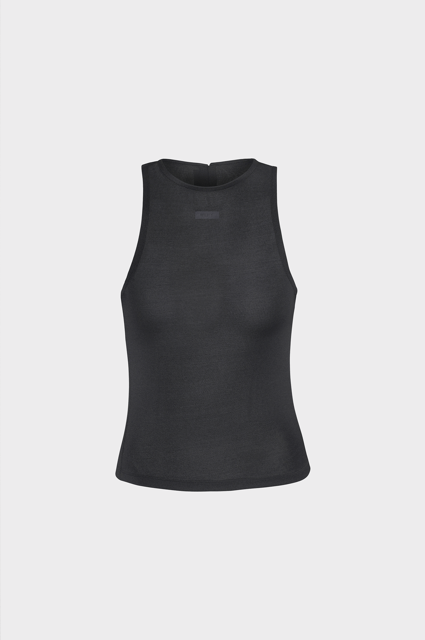REFY CURATED KNITTED VEST IN BLACK