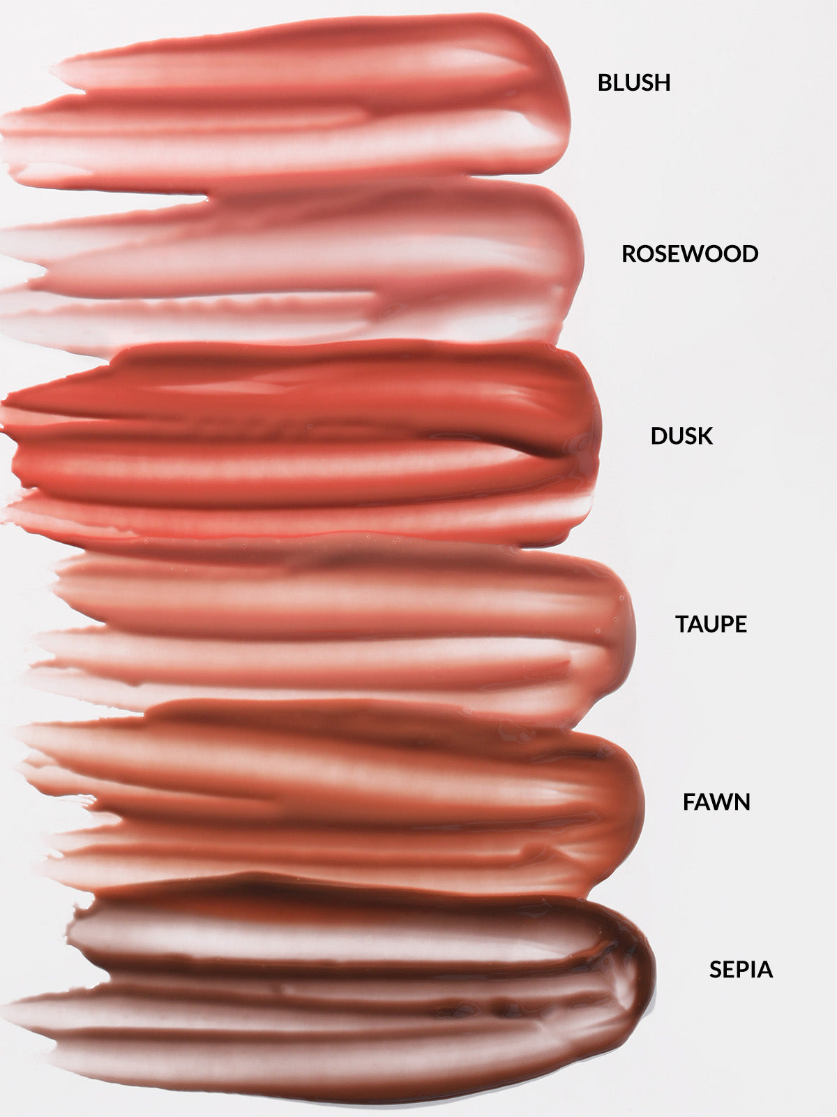 REFY LIP GLOSS TINTED SHADE SWATCHES