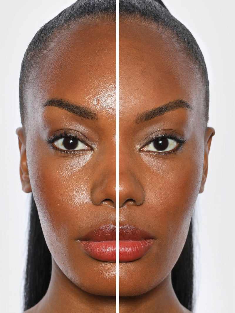 REFY Skin Finish in Shade 02 on Model Before & After