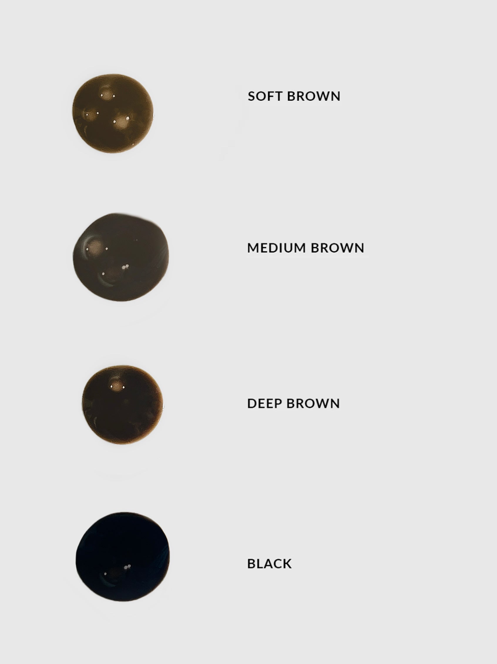 REFY Brow Tint Shade Swatches