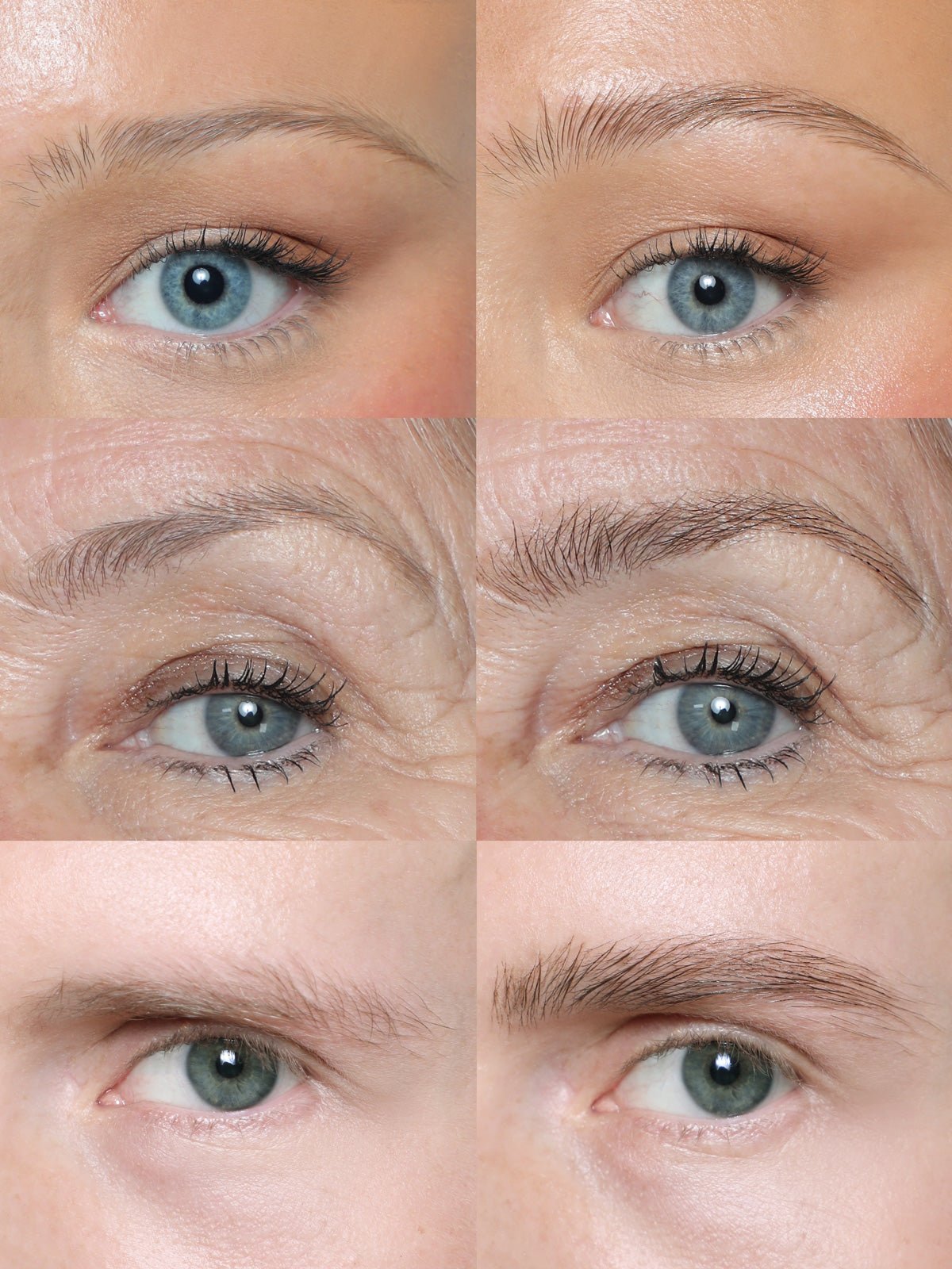 REFY Brow Tint Soft Brown on Models Before and After